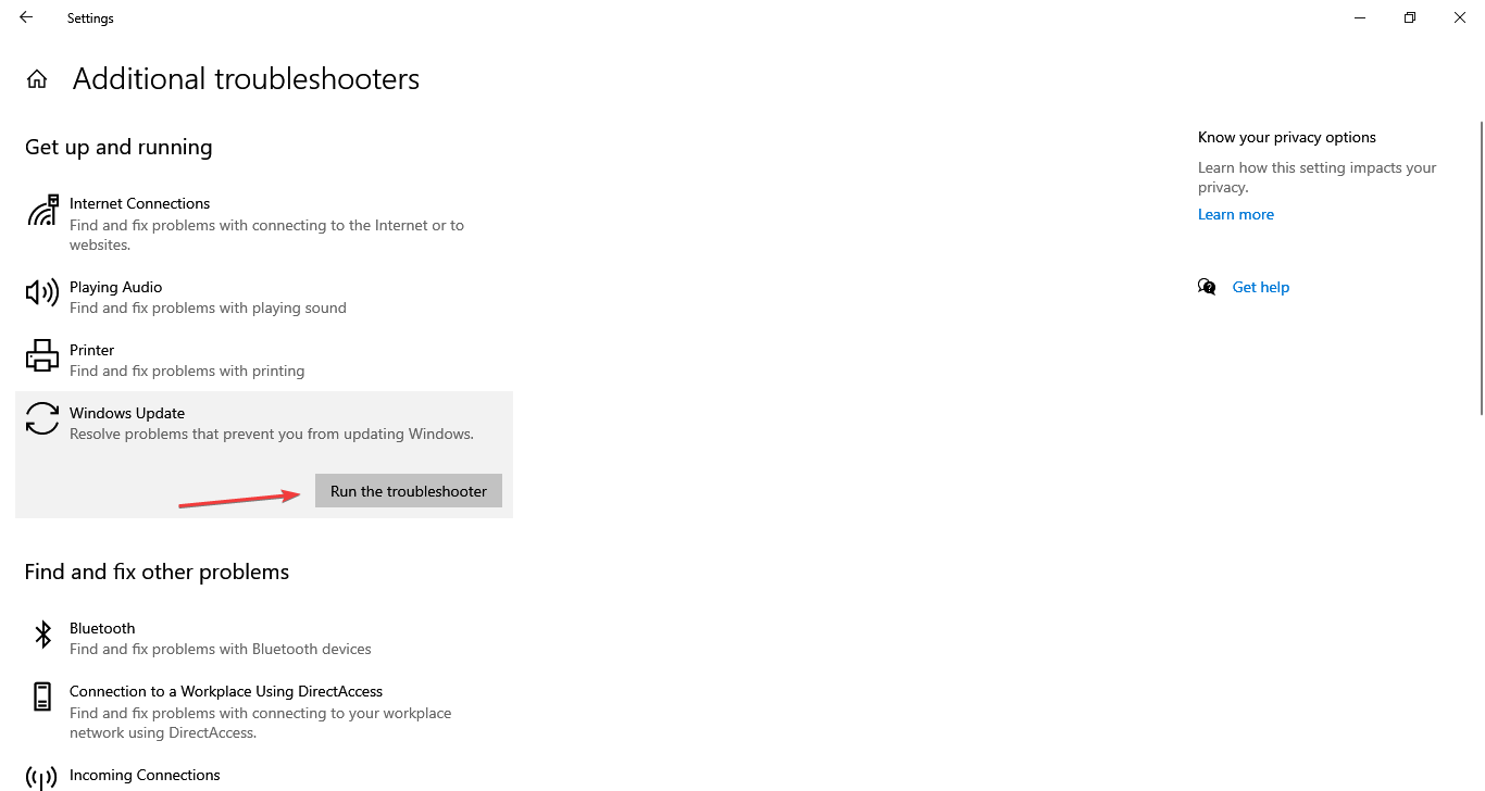 Windows Update felsökare för att fixa 0x800706be