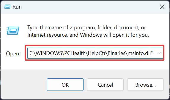 Registrer msinfo32.dll på nytt for å fikse manglende Windows-administrasjonsfiler