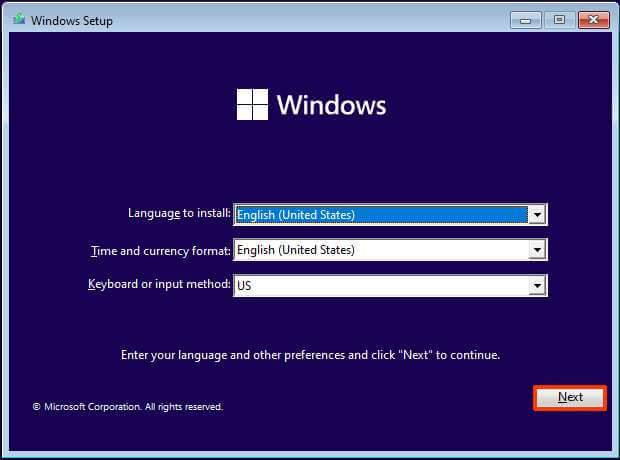 Windows 11-installation