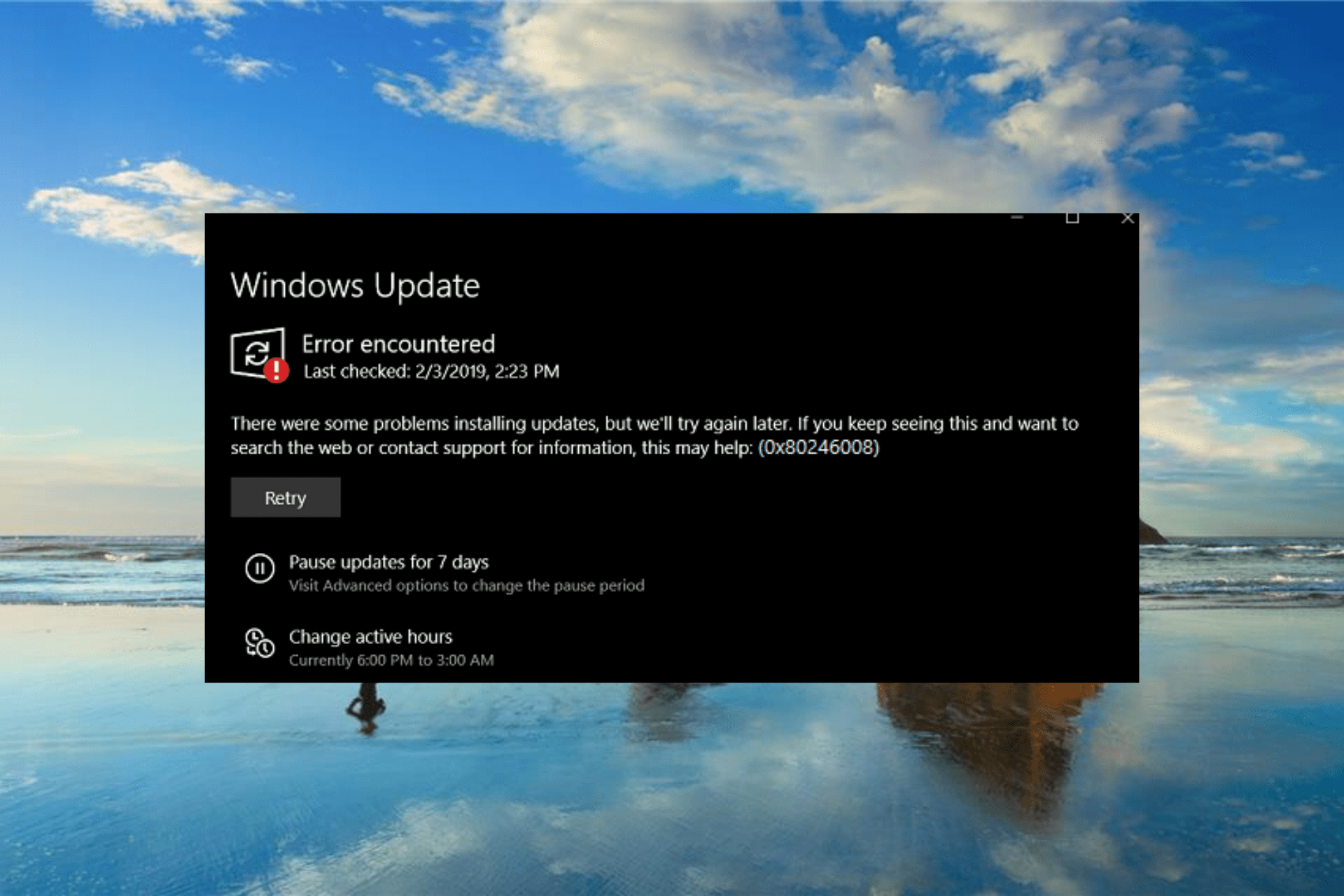 Windows Update Error 0x80246008: 5 enkla lösningar att använda