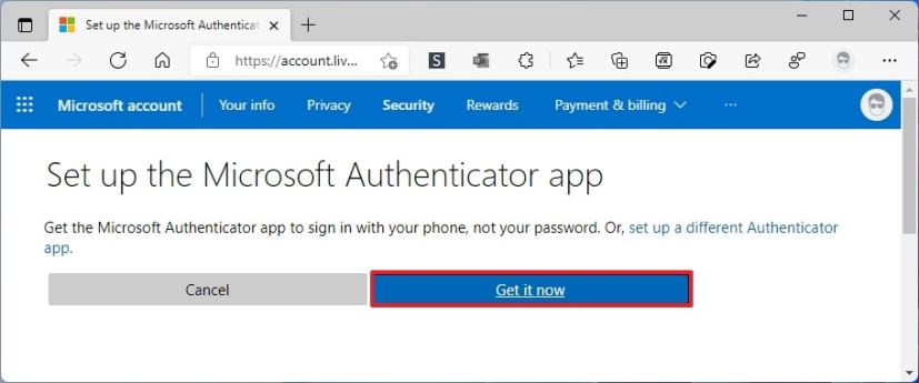 Ladda ner appen Microsoft Authenticator