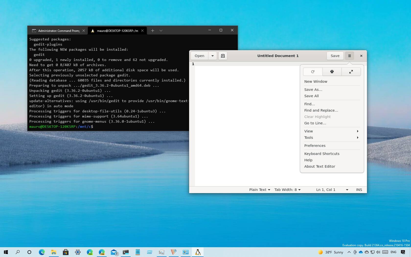 Linuxin GUI-sovellusten asentaminen Windows 10:een