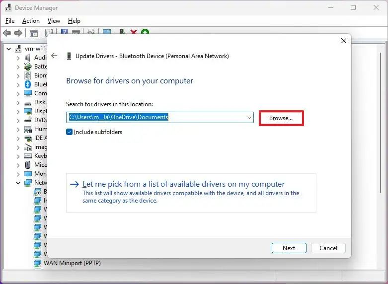Windows 11 saknar drivrutinsfilens plats