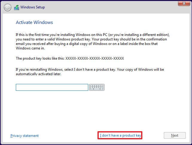 Ohita lisenssiavain Windows 10 -asetuksissa