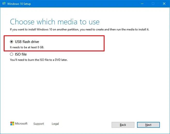 Windows 10 22H2 MCT USB-flashmedia