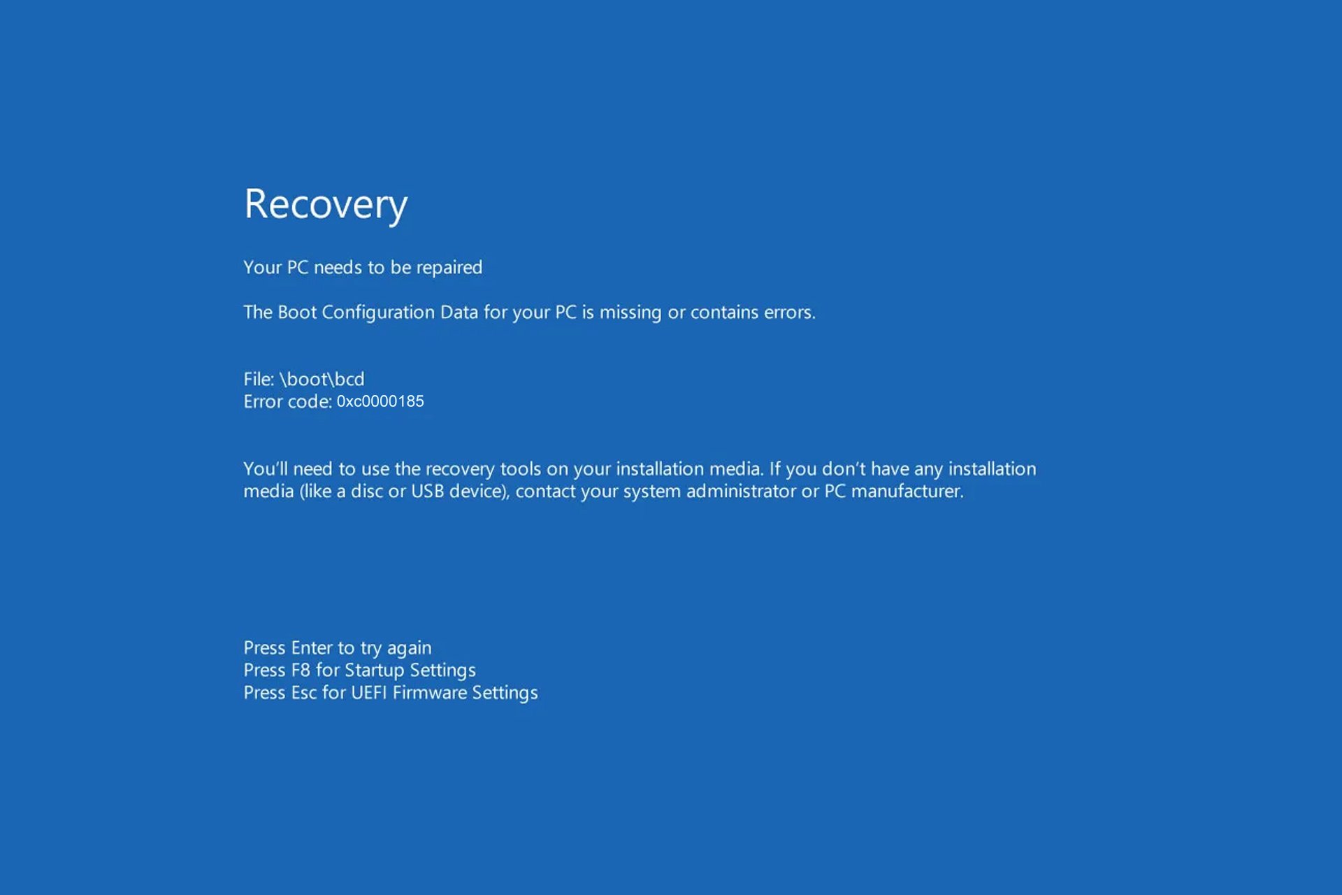 Windowsin virhekoodi 0xc0000185: 5 ratkaisua tämän ongelman korjaamiseen