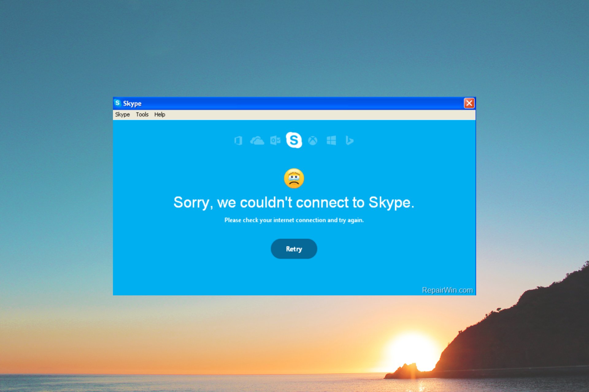 Korjaus Tarkista verkkoasetukset Skype