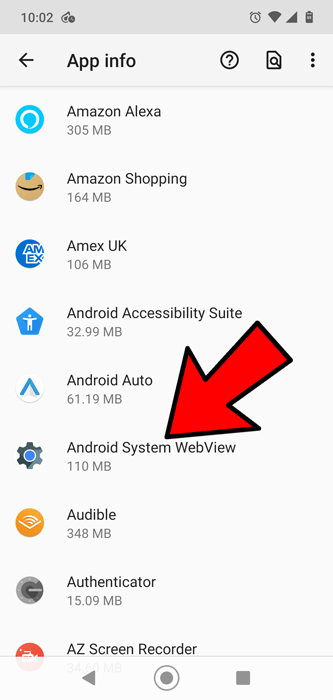 Android-appar fungerar inte Appinfo