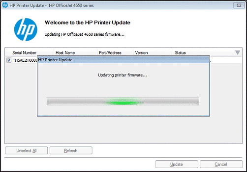 firmware installer HP-skriver