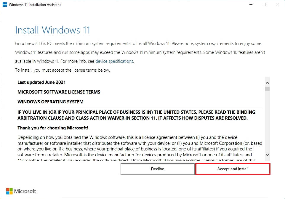 Hvordan installere Windows 11