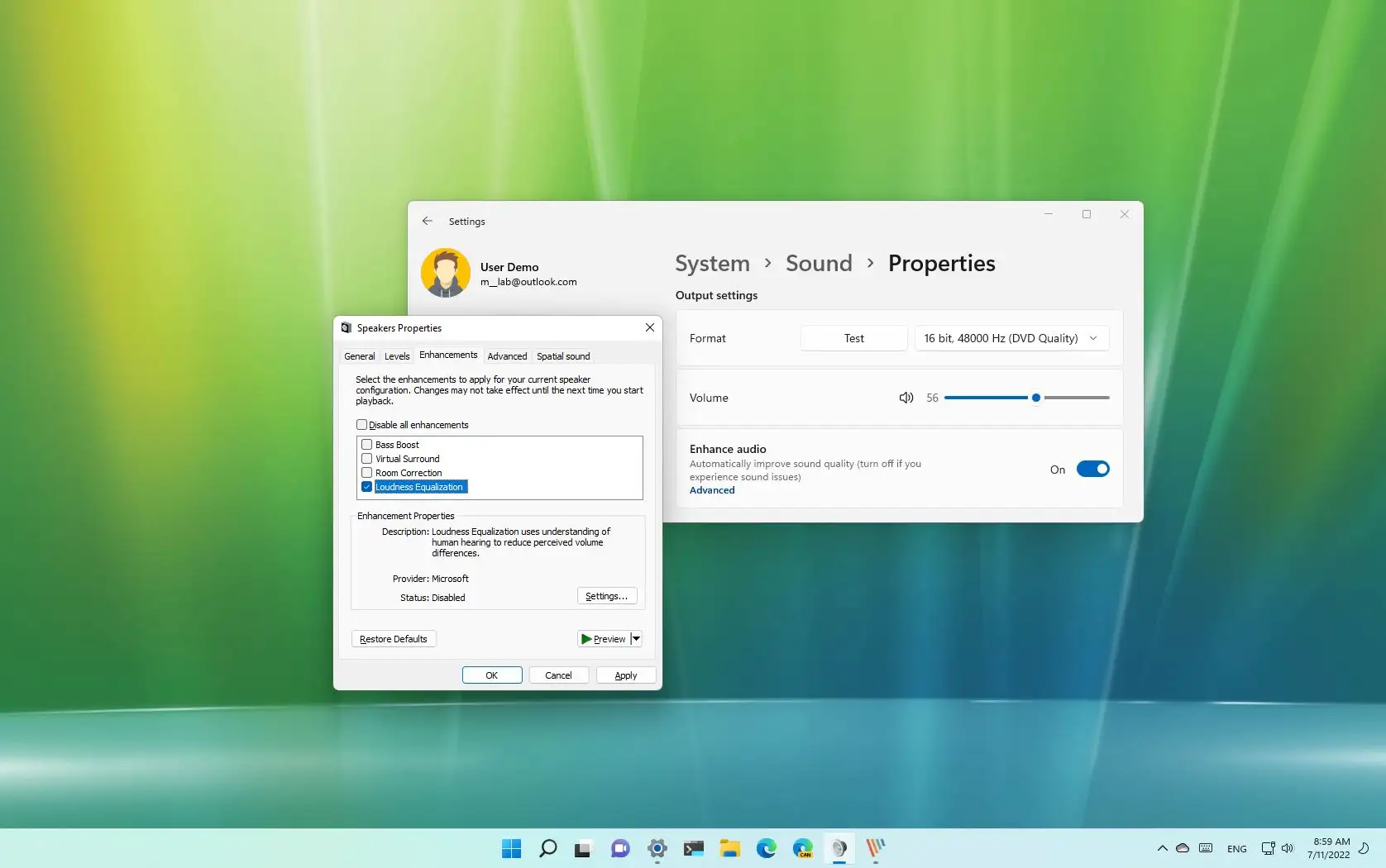 Hur man normaliserar volymen i Windows 11