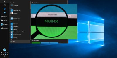 Esittelyssä oleva Windows 10 Nginx -yhdistelmä