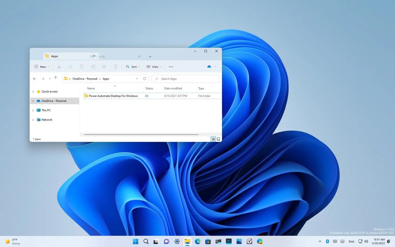 Filutforsker-faner får støtte for omorganisering i Windows 11