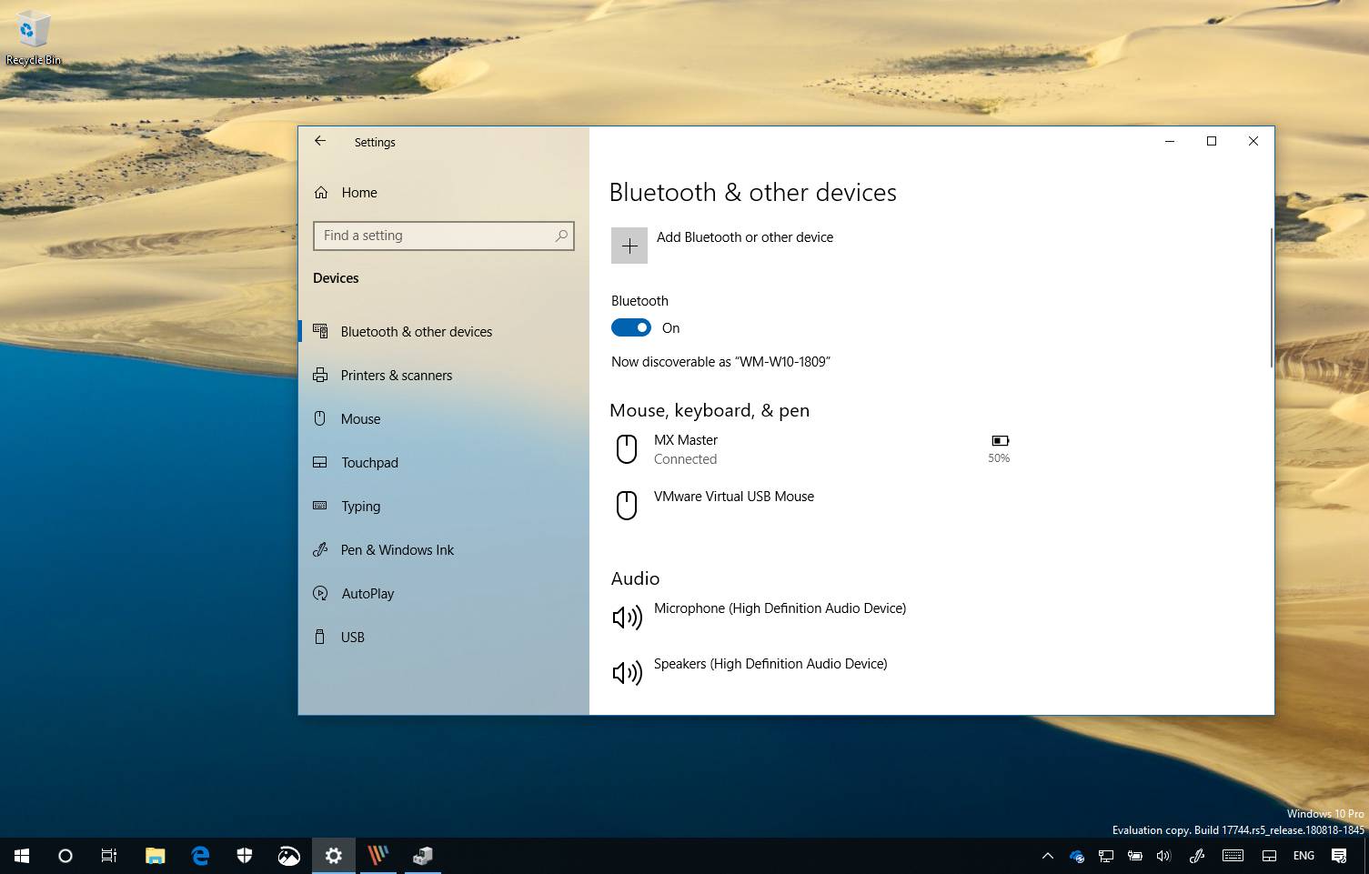 Kuinka tarkistaa Bluetooth-laitteiden akun varaustaso Windows 10:ssä