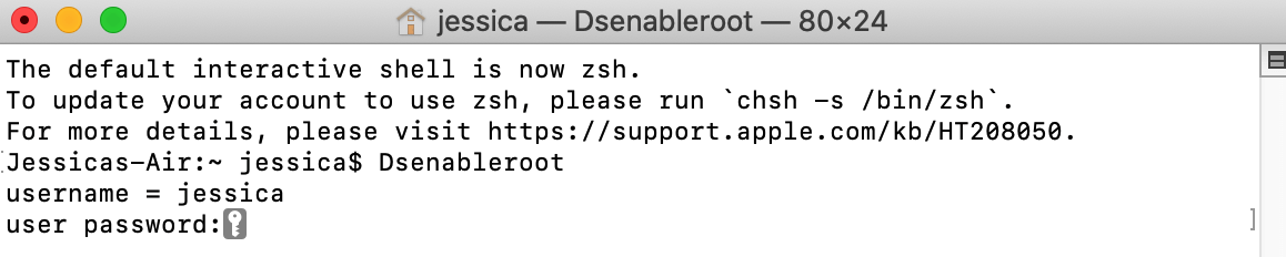 Du kan aktivere macOS Root via Terminal-applikasjonen.