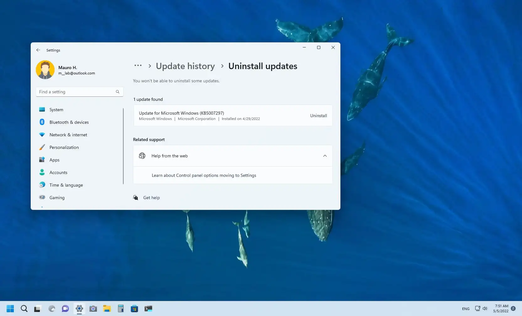 Hur man avinstallerar problematiska uppdateringar på Windows 11 22H2