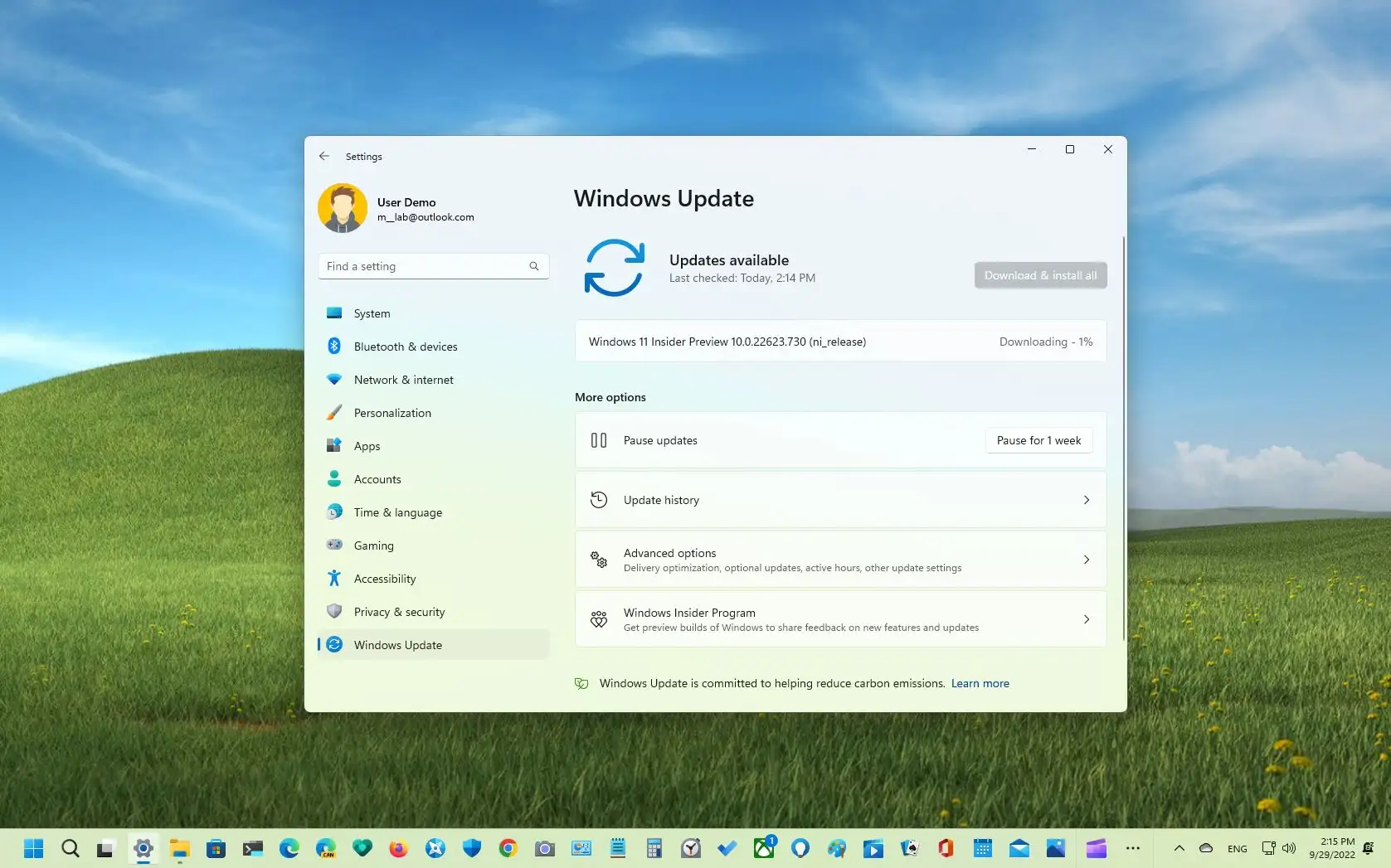 Windows 11 build 22623.730 (KB5017385) julkaistaan ​​beta-kanavalla