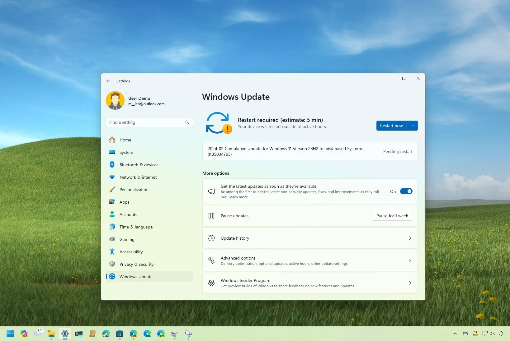 Windows 11 saa helmikuun 2024 päivityksen (KB5034765)