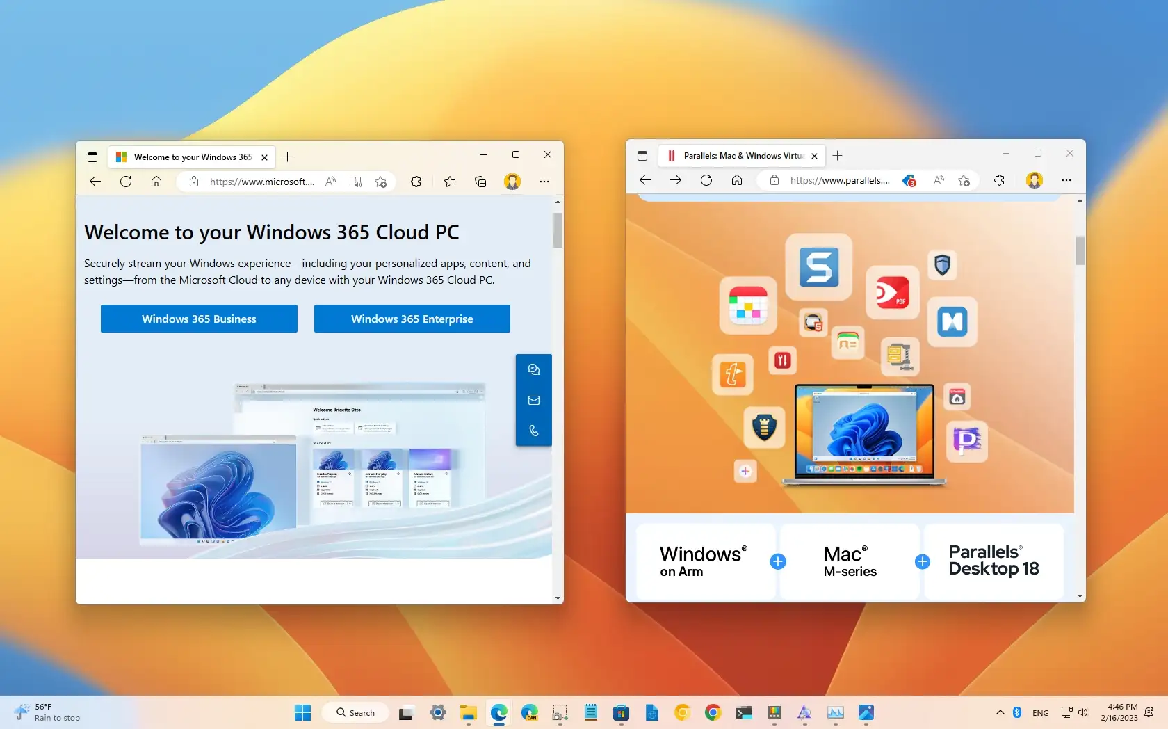 Windows 11-støtte for Apple M2 og M1 Mac kommer